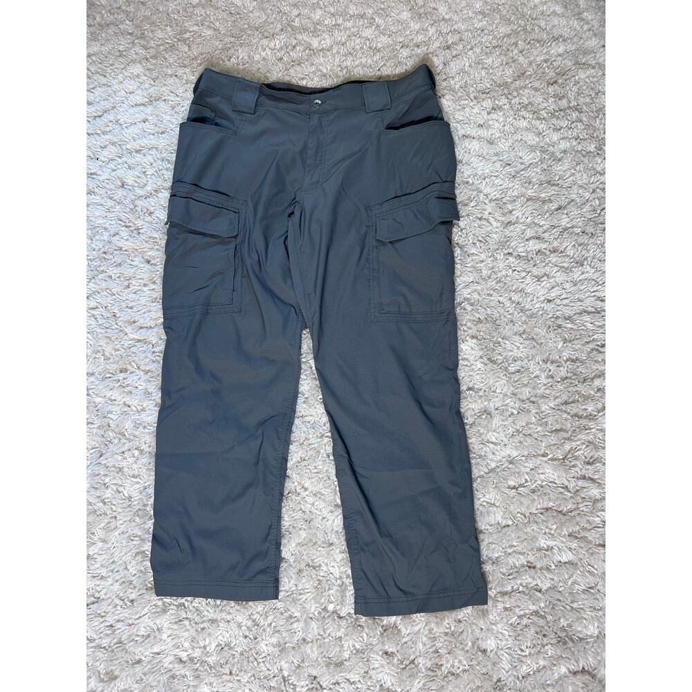 Duluth Flex Dry on the Fly Cargo Stretch Tech Pant Relaxed Fit Mens 40x30 Gray